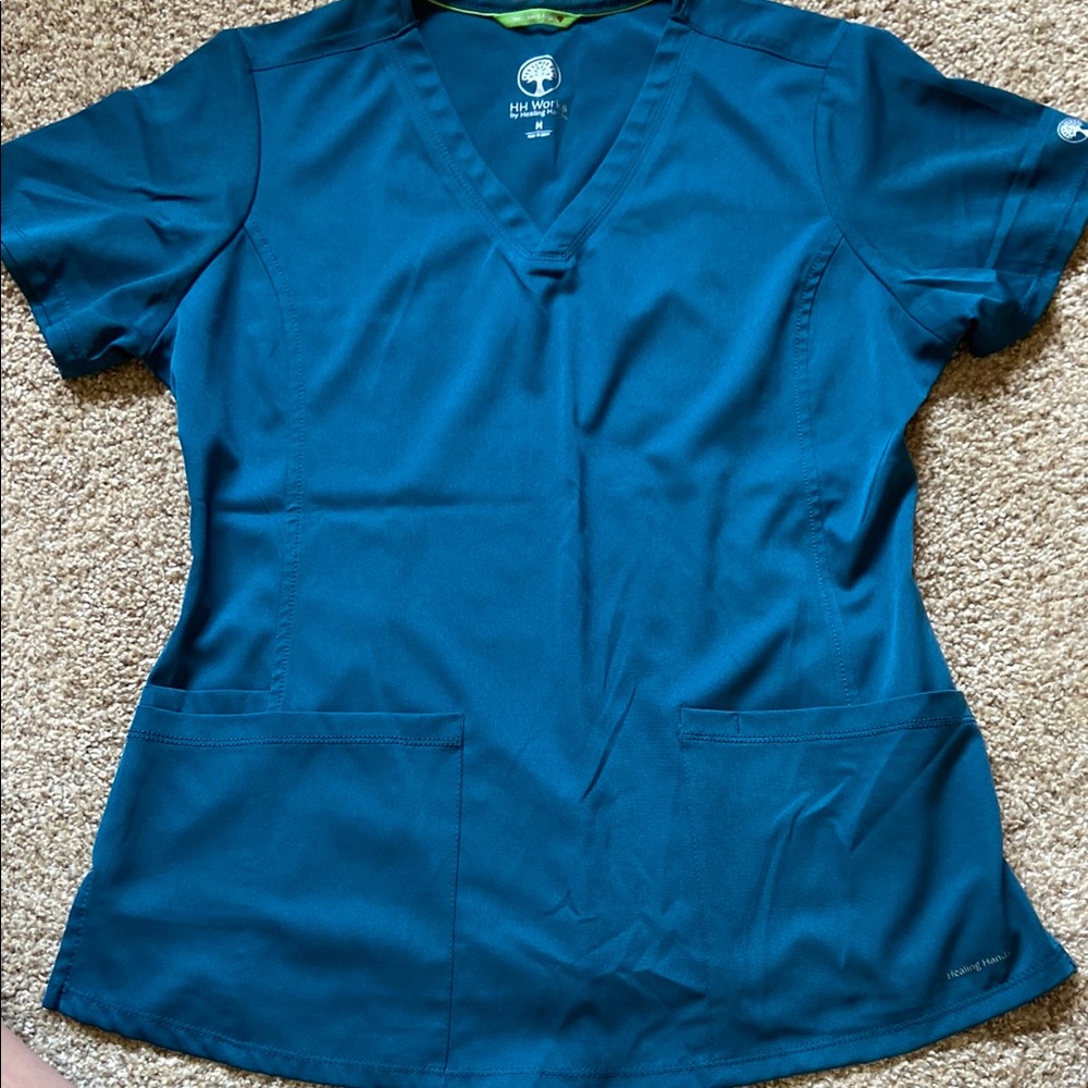 HH Works Caribbean blue scrub set
